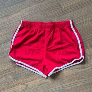 Red Women's Athletic Shorts